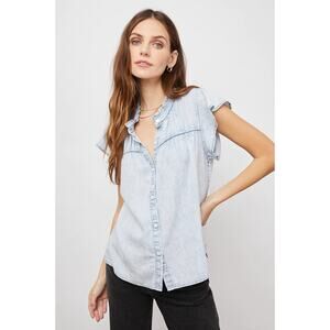 Rails Ruthie Top Light Acid Wash Size Medium